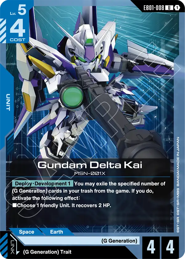 Gundam Delta Kai Gundam Card Game card