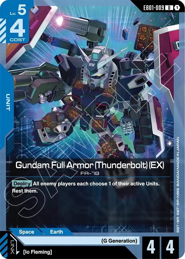 Gundam Full Armor (Thunderbolt) (EX) Gundam Card Game card