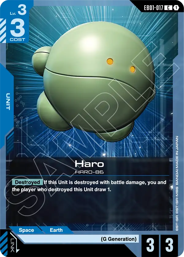 Haro Gundam Card Game card