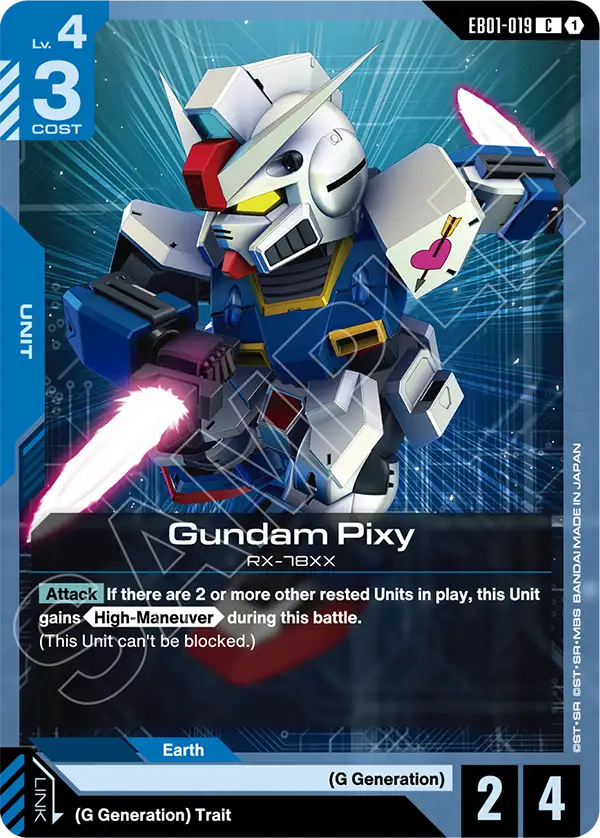 Gundam Pixy Gundam Card Game card