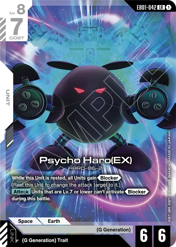 Psycho Haro (EX) Gundam Card Game card