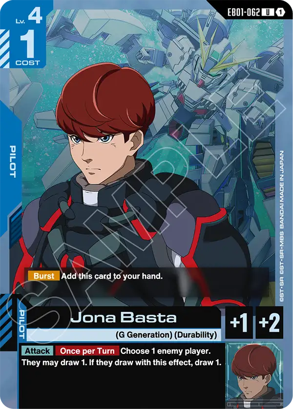 Jona Basta Gundam Card Game card