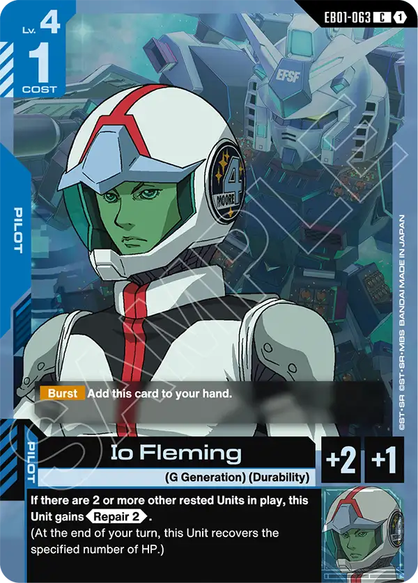 Io Fleming Gundam Card Game card