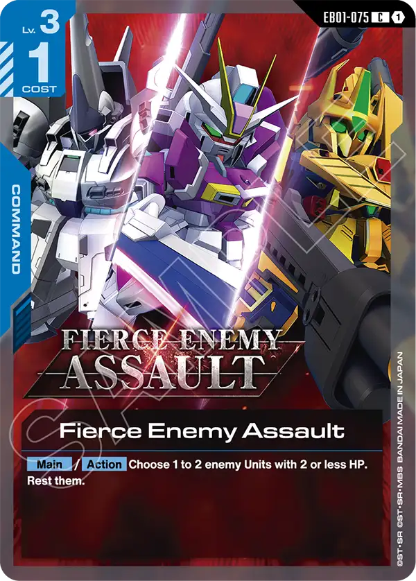 Fierce Enemy Assault Gundam Card Game card
