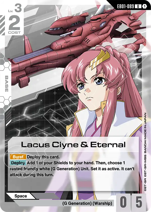 Lacus Clyne & Eternal Gundam Card Game card
