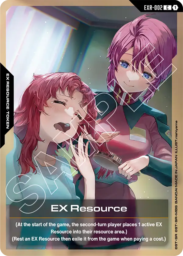 EX Resource Gundam Card Game card