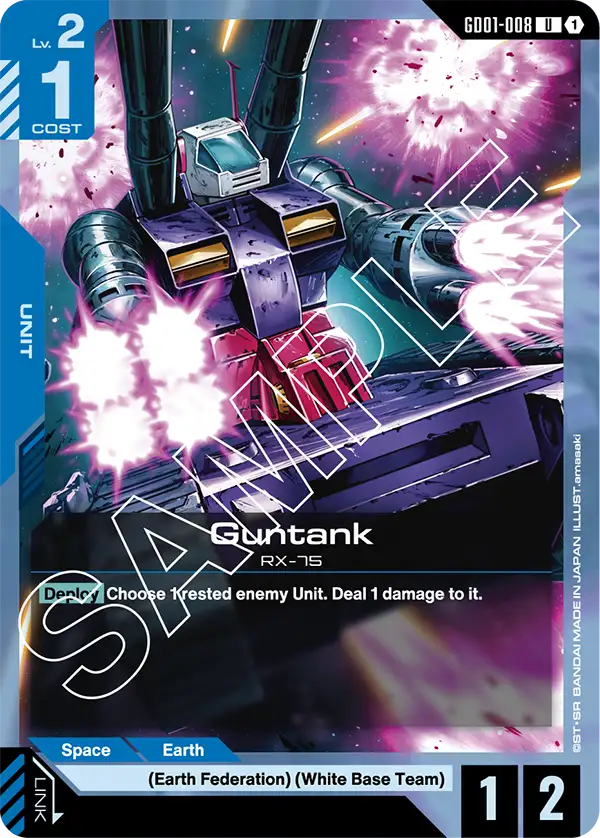 Guntank Gundam Card Game card