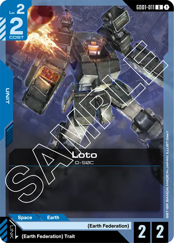 Loto Gundam Card Game card