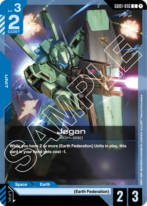 Jegan Gundam Card Game card