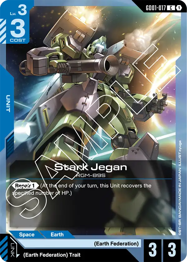Stark Jegan Gundam Card Game card