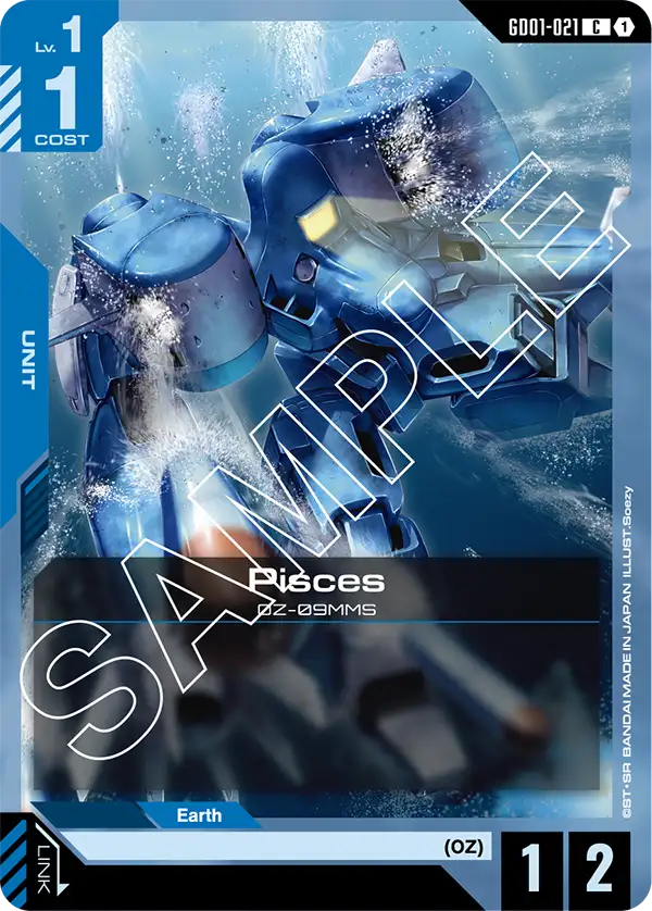 Pisces Gundam Card Game card