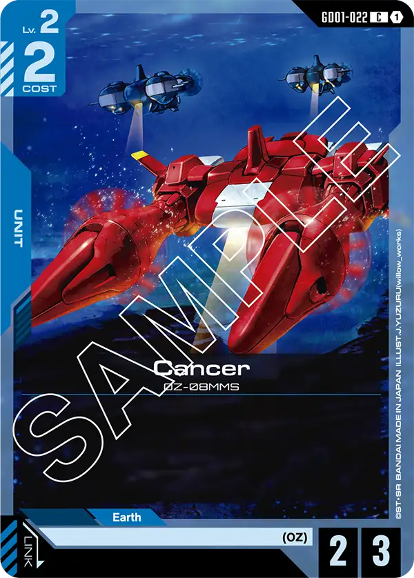 Cancer Gundam Card Game card