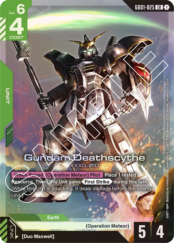 Gundam Deathscythe Gundam Card Game card