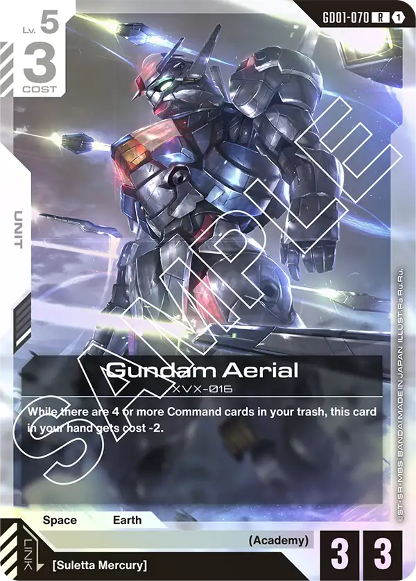 Gundam Aerial Gundam Card Game card