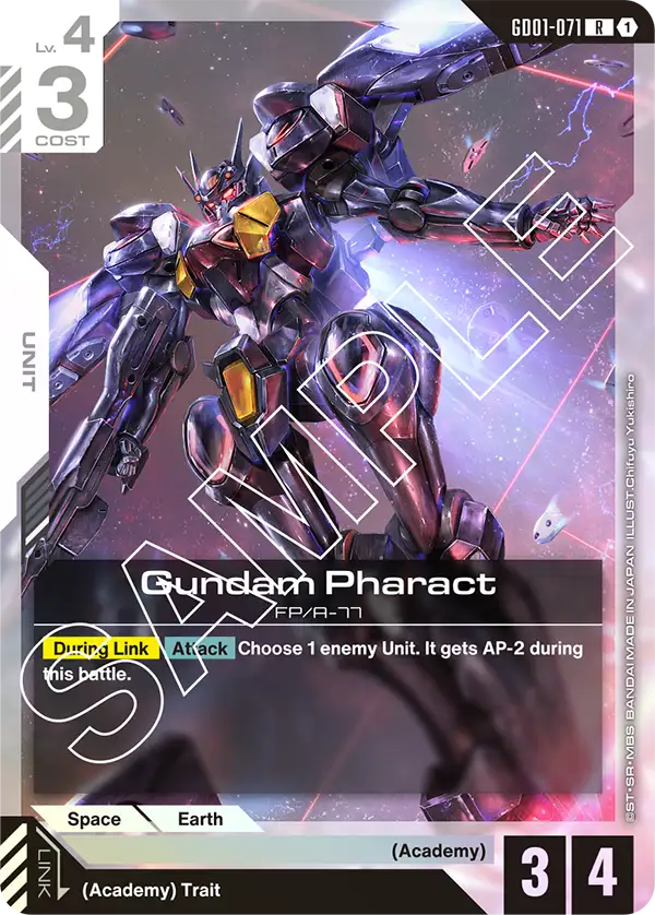 Gundam Pharact Gundam Card Game card