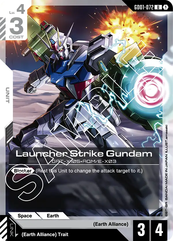 Launcher Strike Gundam Gundam Card Game card