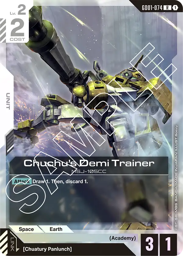 Chuchu's Demi Trainer Gundam Card Game card