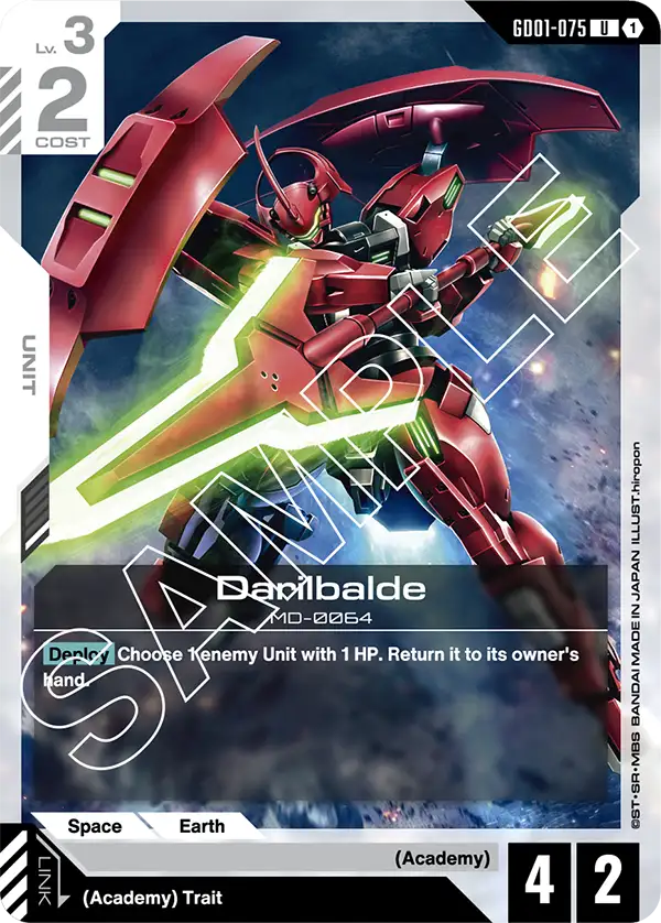 Darilbalde Gundam Card Game card