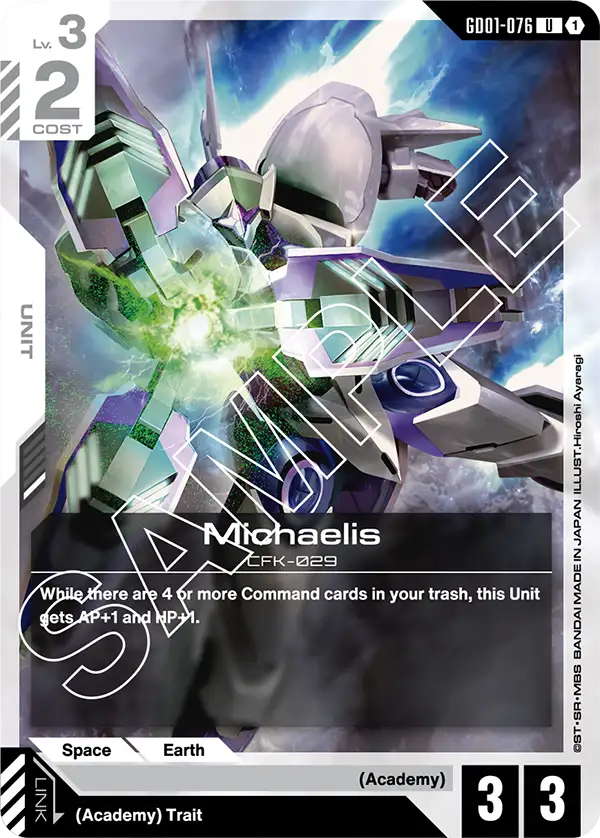 Michaelis Gundam Card Game card