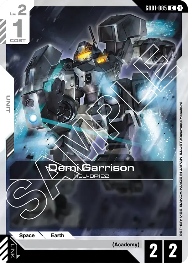 Demi Garrison Gundam Card Game card