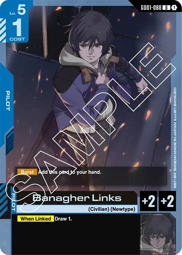 Banagher Links Gundam Card Game card