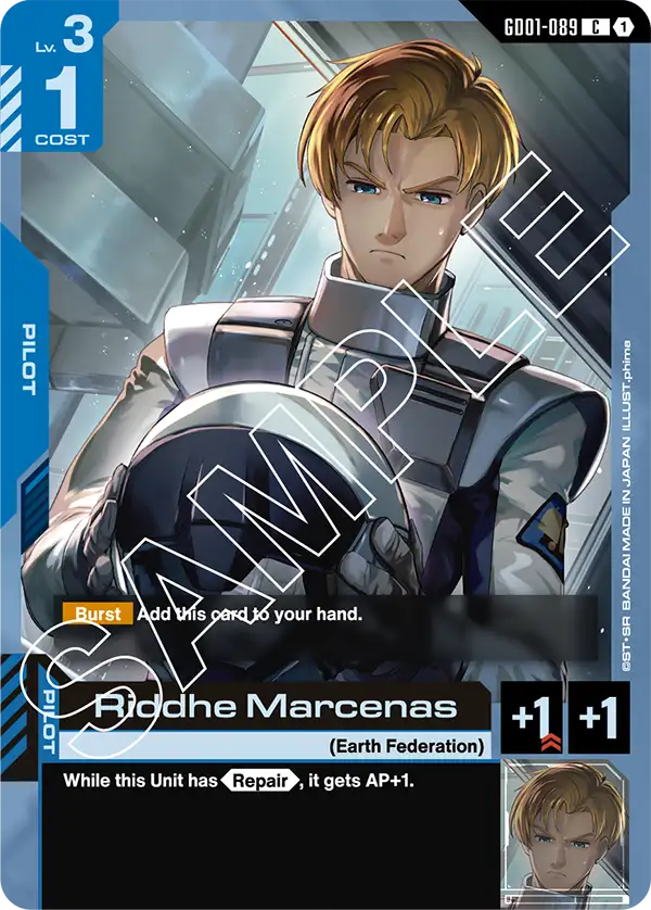 Riddhe Marcenas Gundam Card Game card
