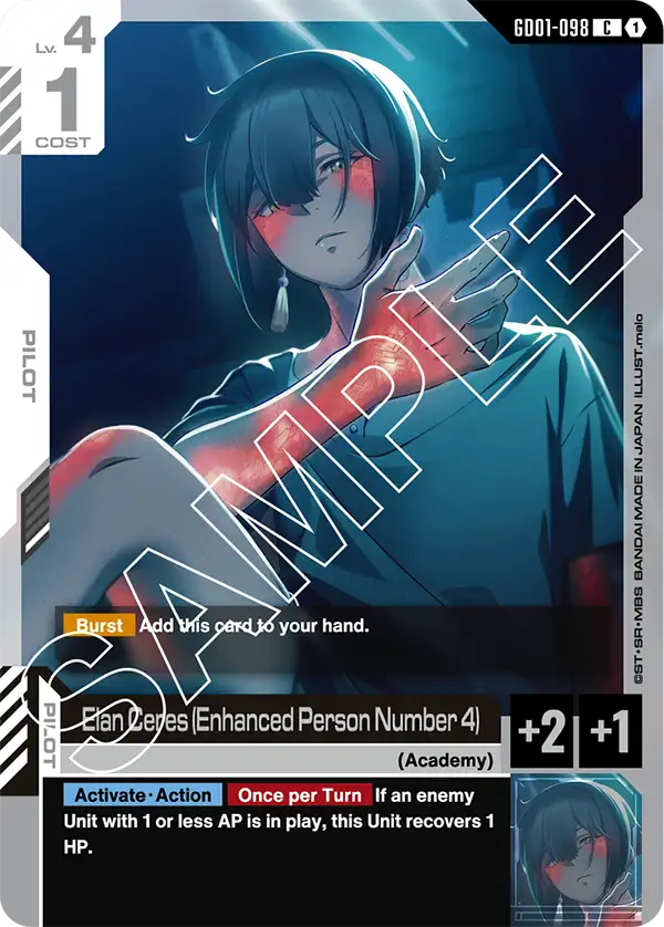 Elan Ceres (Enhanced Person Number 4) Gundam Card Game card