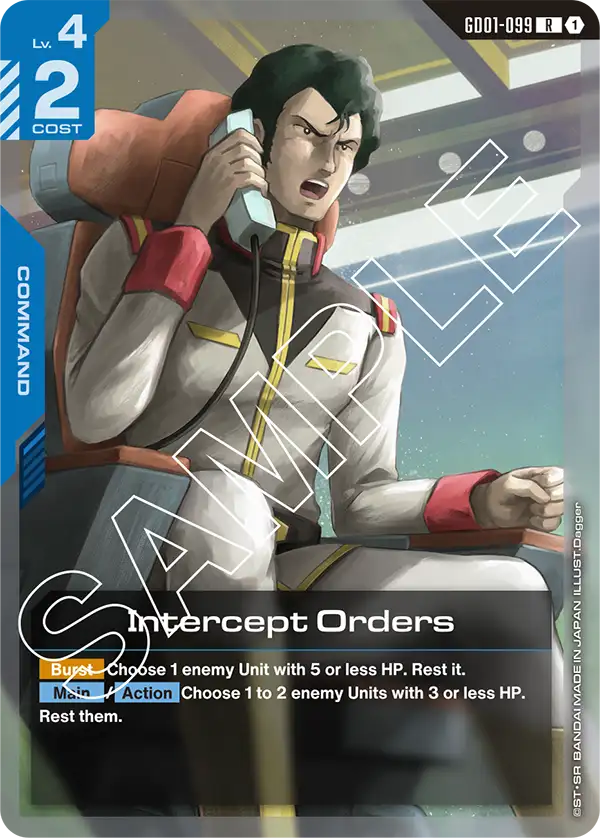 Intercept Orders Gundam Card Game card