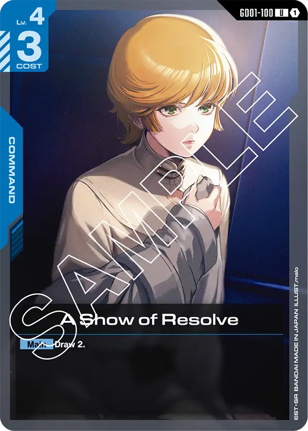 A Show of Resolve Gundam Card Game card
