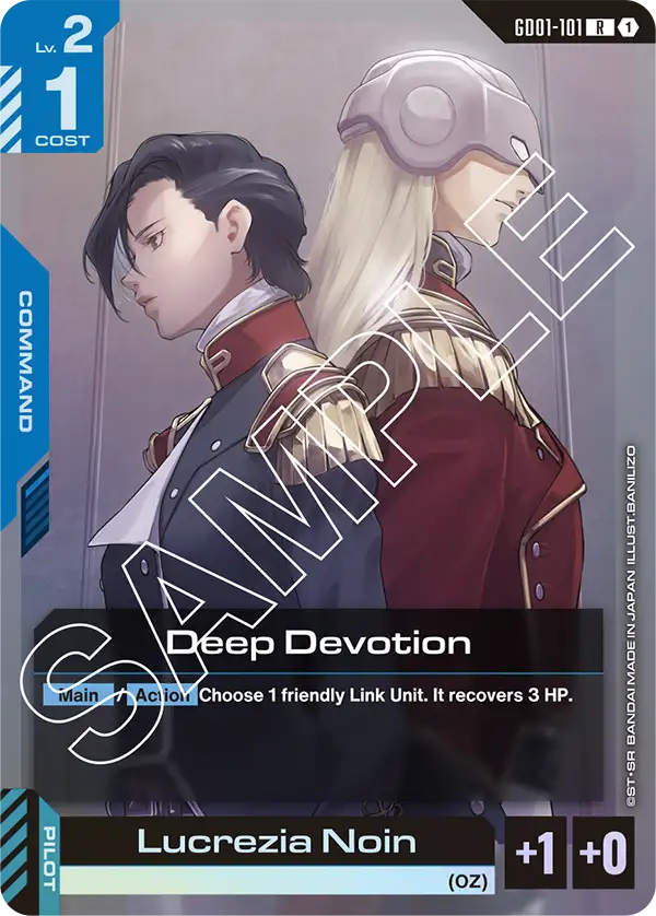 Deep Devotion Gundam Card Game card