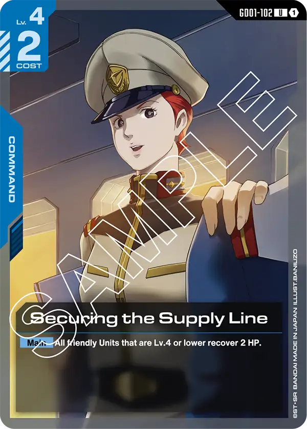 Securing the Supply Line Gundam Card Game card