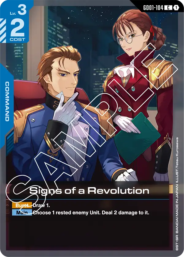 Signs of a Revolution Gundam Card Game card