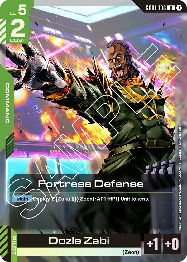 Fortress Defense Gundam Card Game card