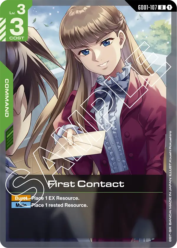 First Contact Gundam Card Game card