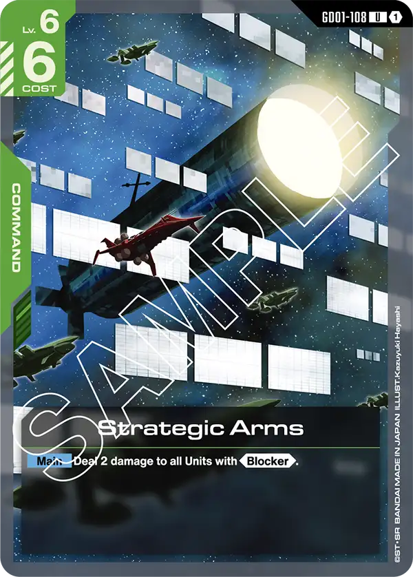 Strategic Arms Gundam Card Game card