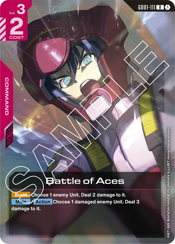 Battle of Aces Gundam Card Game card