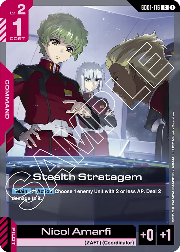 Stealth Stratagem Gundam Card Game card