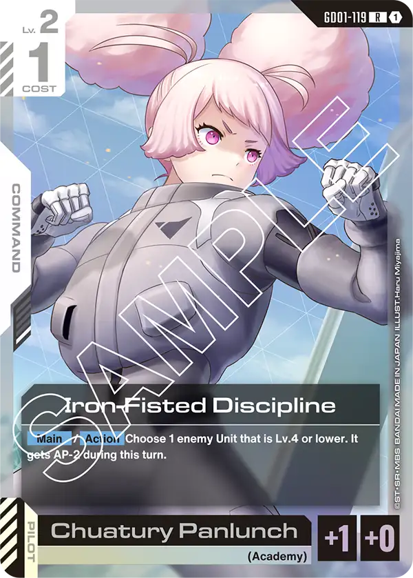 Iron-Fisted Discipline Gundam Card Game card