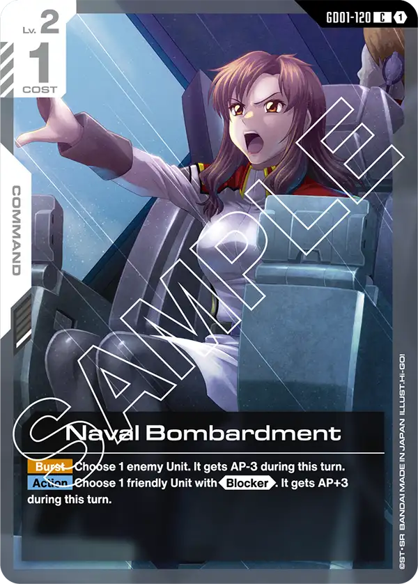 Naval Bombardment Gundam Card Game card