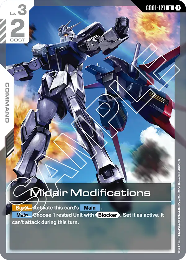 Midair Modifications Gundam Card Game card