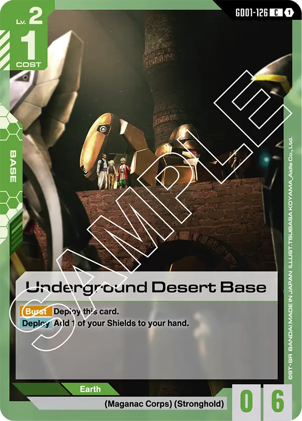 Underground Desert Base Gundam Card Game card