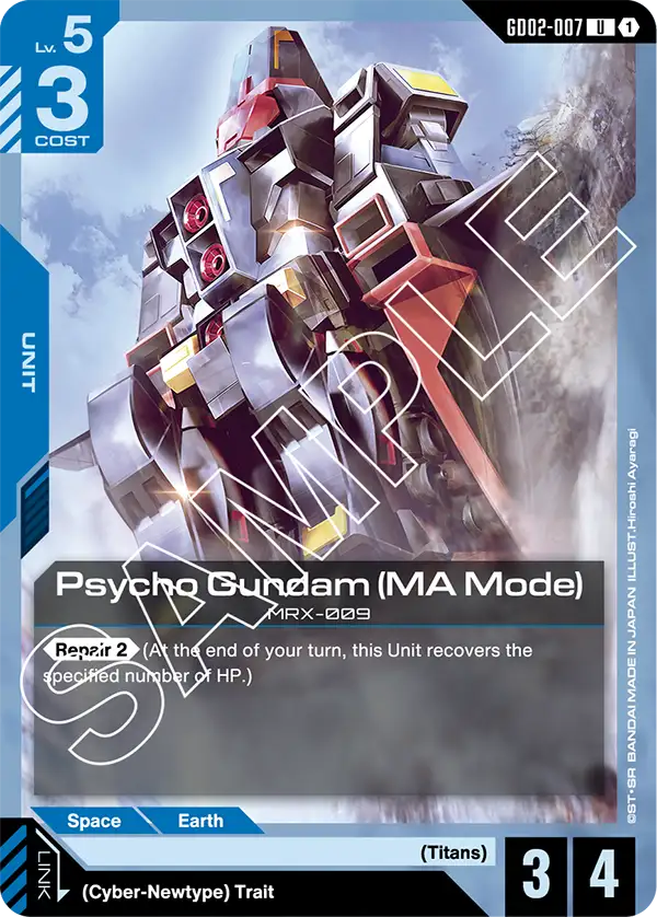 Psycho Gundam (MA Mode) Gundam Card Game card