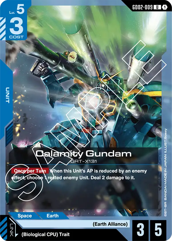 Calamity Gundam Gundam Card Game card