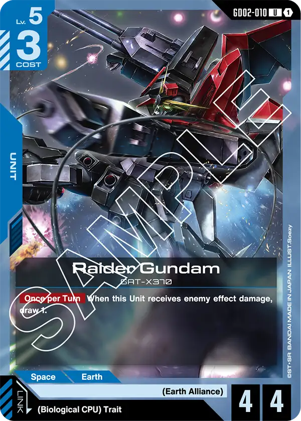Raider Gundam Gundam Card Game card