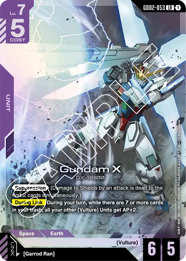 Gundam X Gundam Card Game card