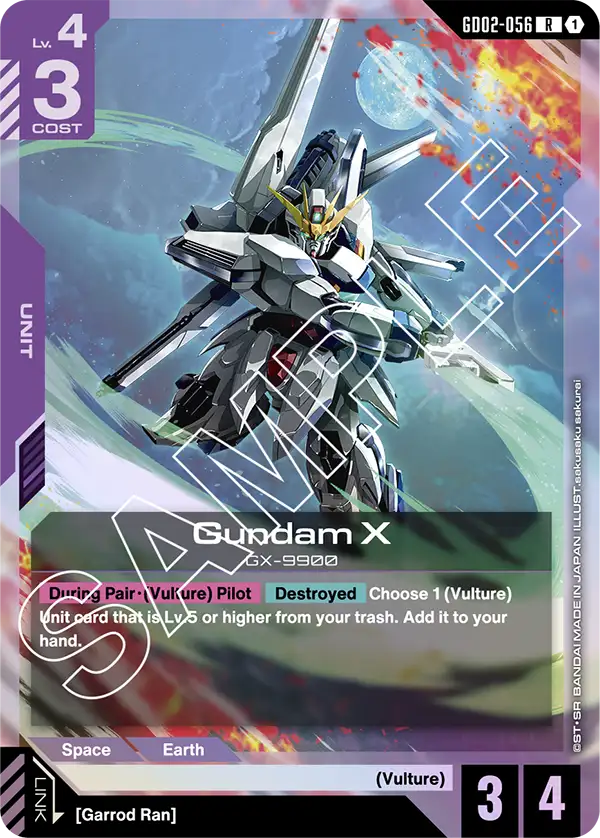 Gundam X Gundam Card Game card