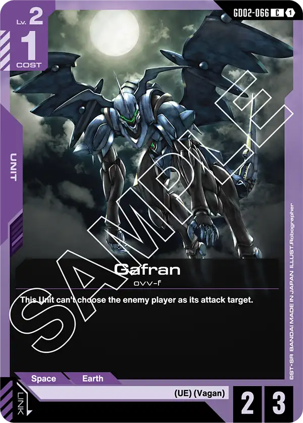 Gafran Gundam Card Game card