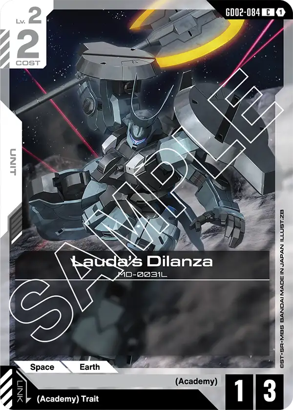 Lauda's Dilanza Gundam Card Game card