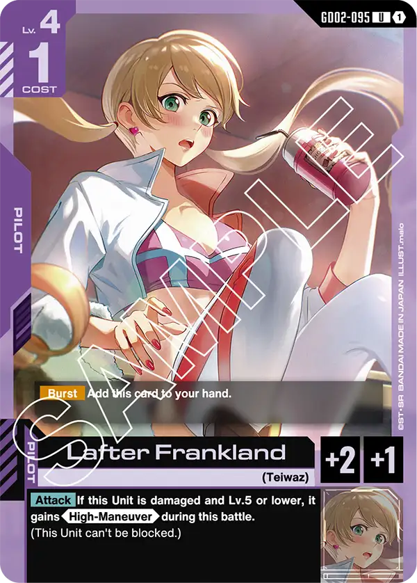 Lafter Frankland Gundam Card Game card