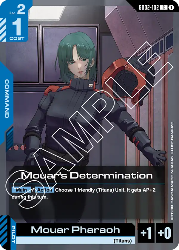 Mouar’s Determination Gundam Card Game card